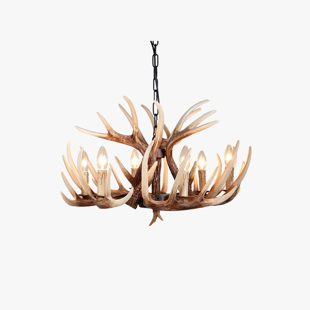 Silva LED Kronleuchter Holz Schlafzimmer/Esszimmer/Wohnzimmer