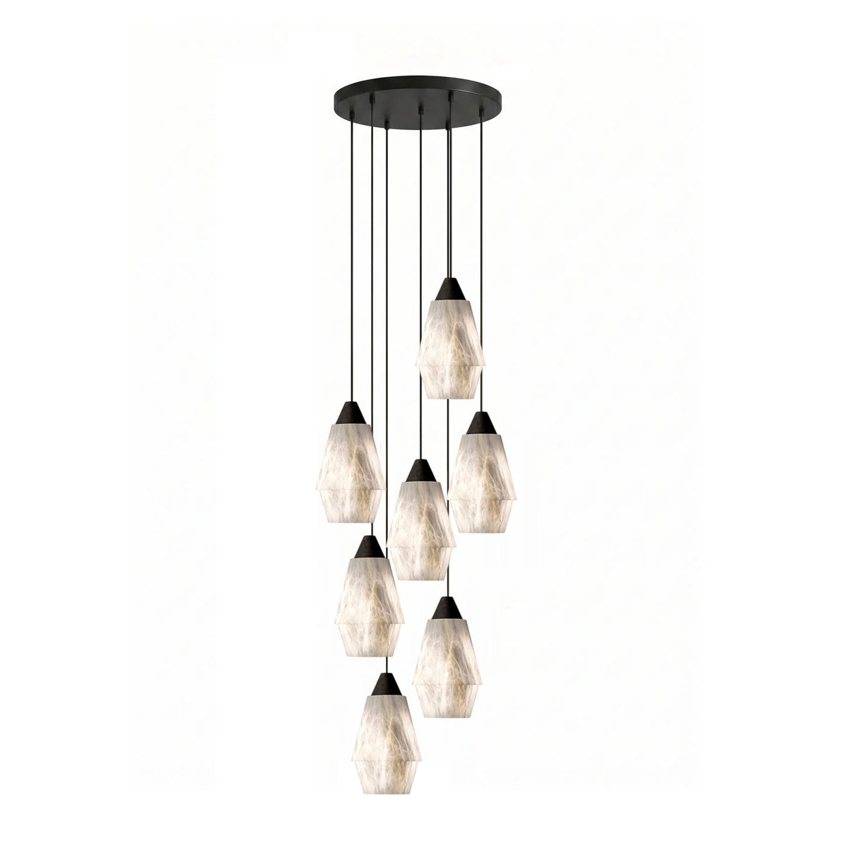 Aurevin Alabaster Kronleuchter Cluster