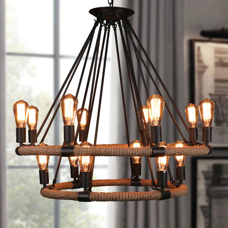 Epoch Design LED Pendelleuchte Schwarz Metall Esszimmer/Wohnzimmer