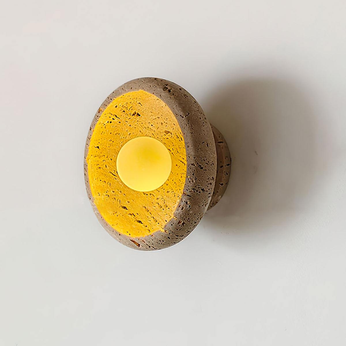 Neptune Travertine-Wandleuchte ringförmig