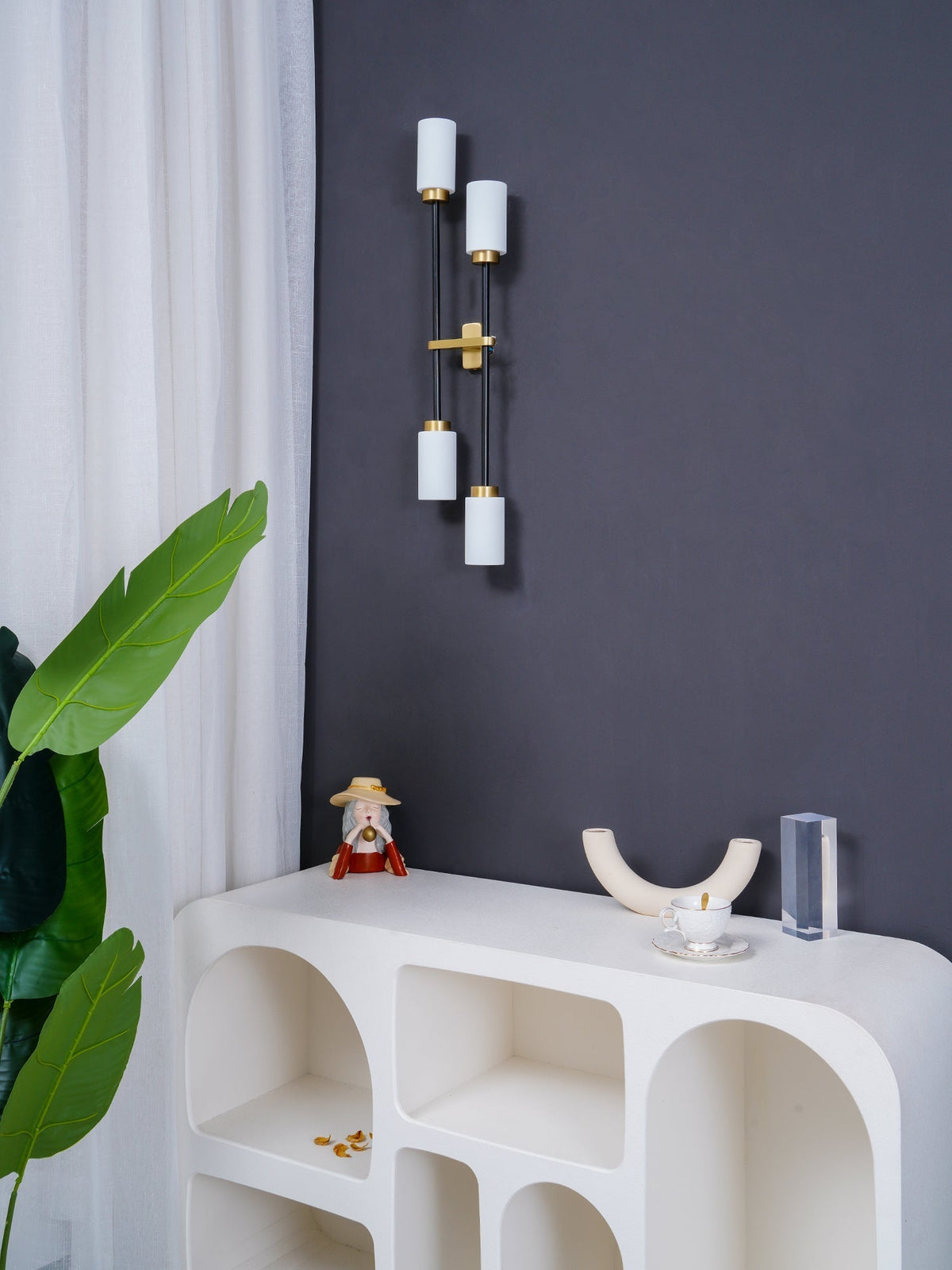 Tekas Wandleuchte Zylinder Glas Linear