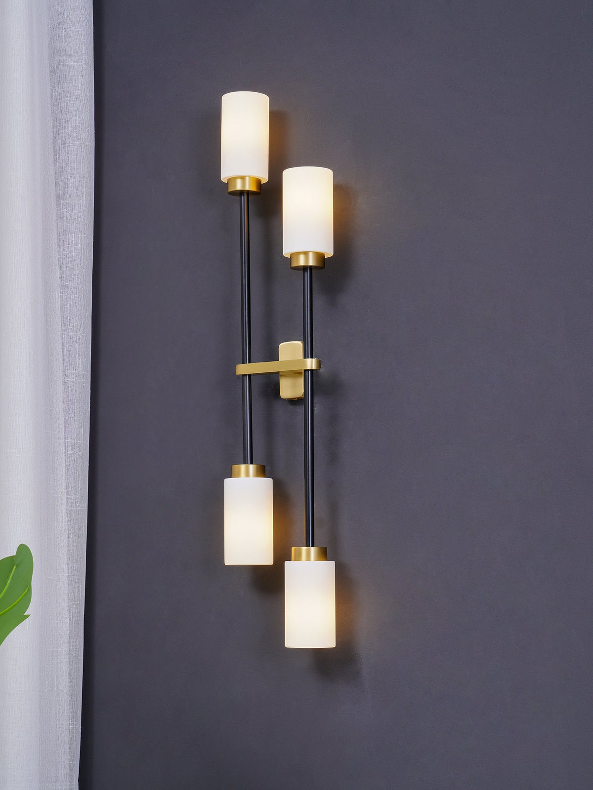 Tekas Wandleuchte Zylinder Glas Linear
