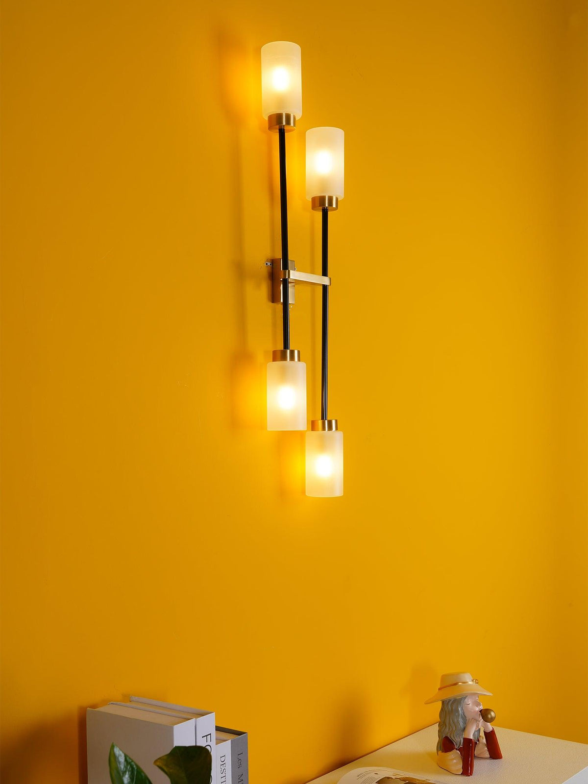 Tekas Wandleuchte Zylinder Glas Linear