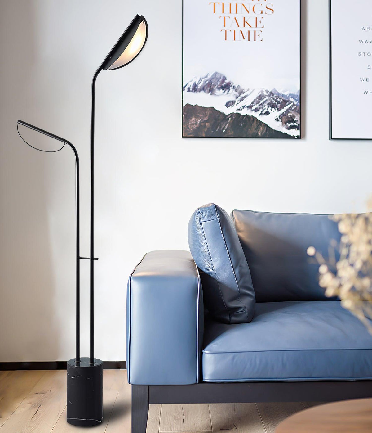 Selarielle Minimalistische Stehleuchte aus Marmor