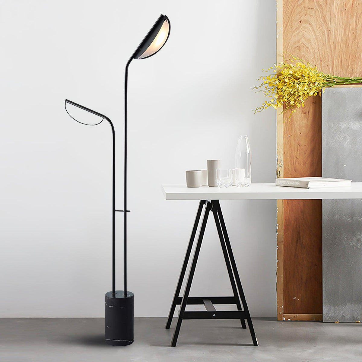 Selarielle Minimalistische Stehleuchte aus Marmor