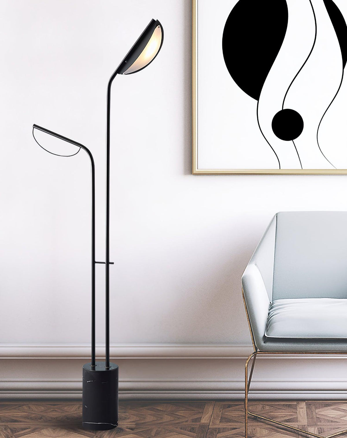 Selarielle Minimalistische Stehleuchte aus Marmor