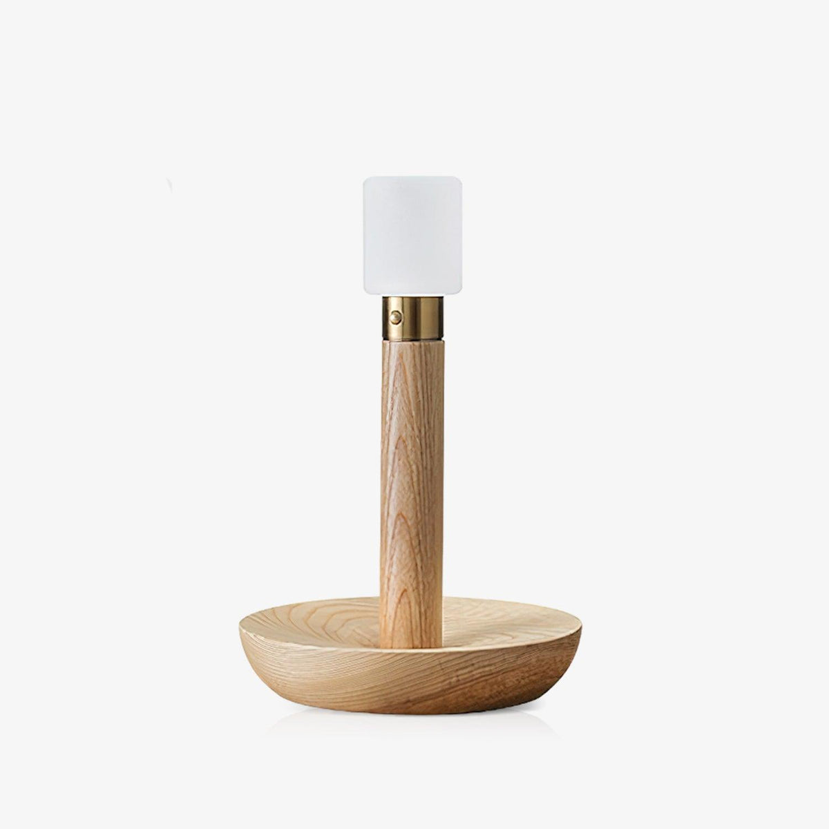 Lumaice Tischleuchte Holztischleuchte minimalistisch Vintage