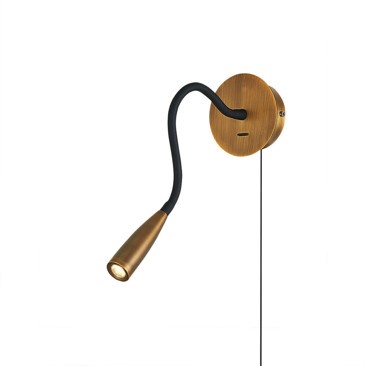 Rivanelle zeitgenössische minimalistische Wandleuchte mit Stecker