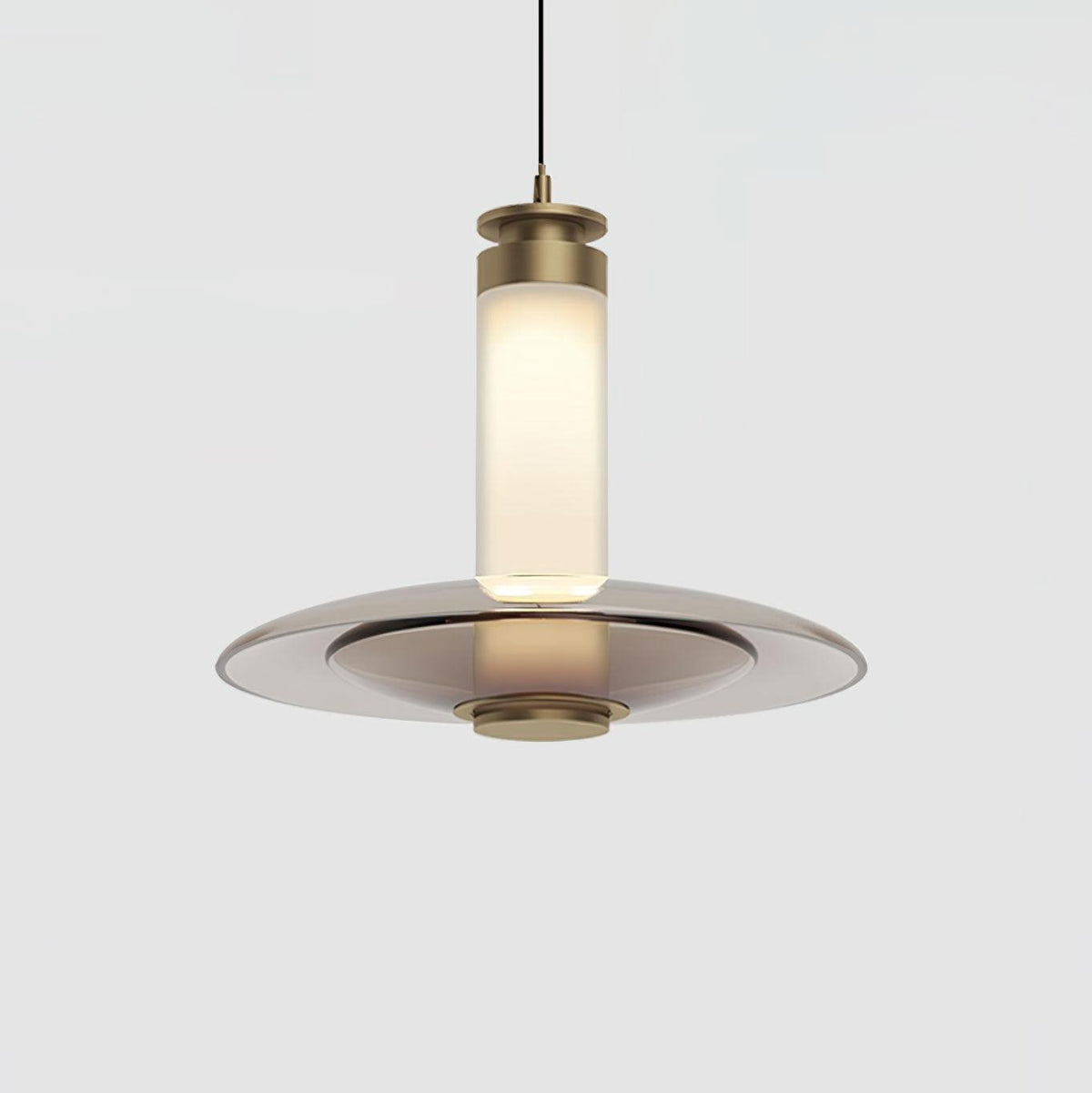 Borian Pendelleuchte aus Glas futuristisch für Wohnzimmer | Cielum