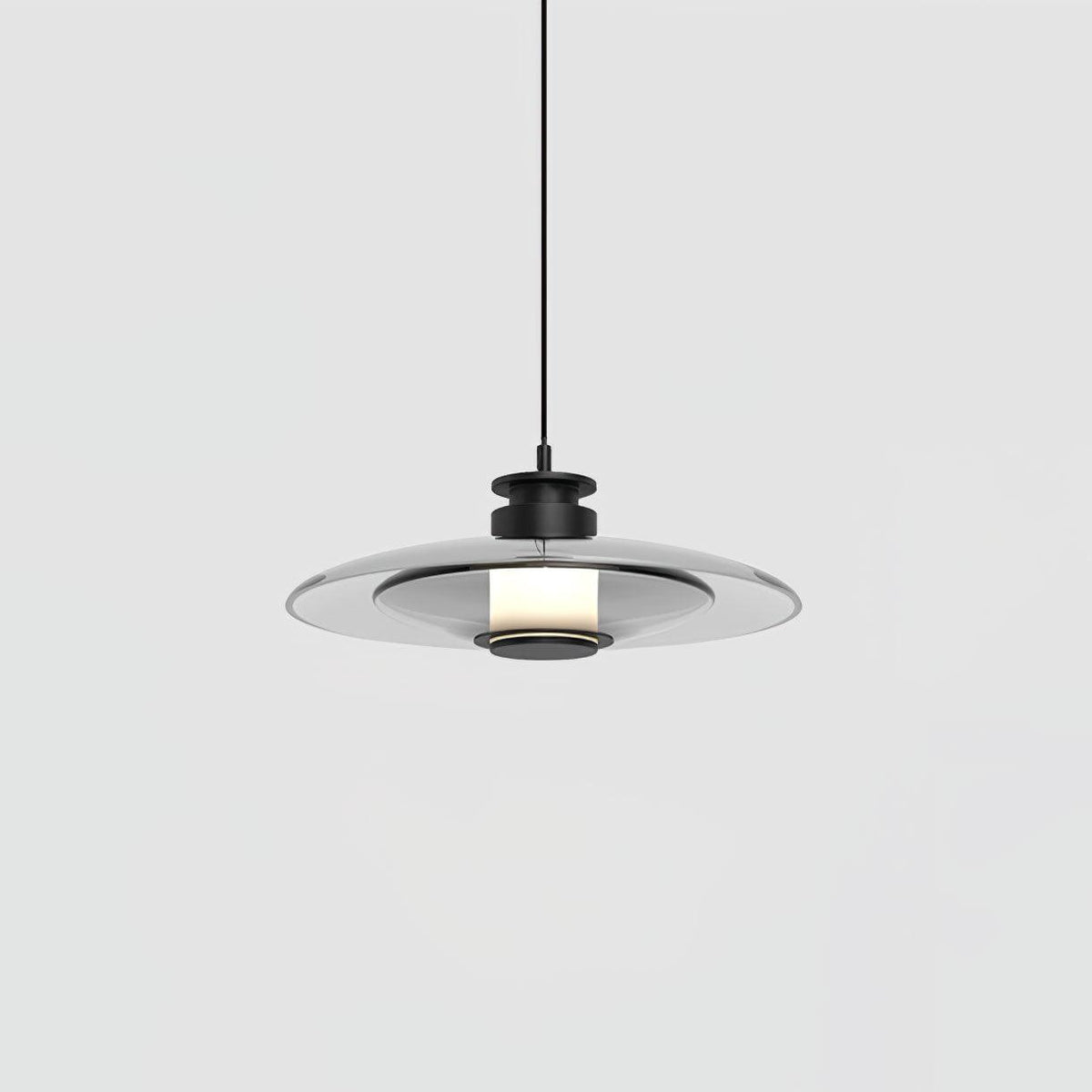 Borian Pendelleuchte aus Glas futuristisch für Wohnzimmer | Cielum