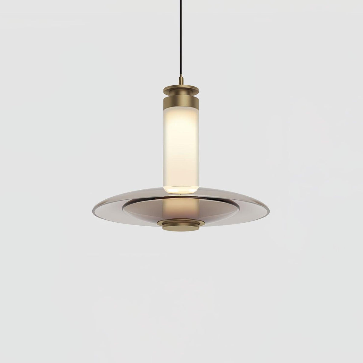 Borian Pendelleuchte aus Glas futuristisch für Wohnzimmer | Cielum