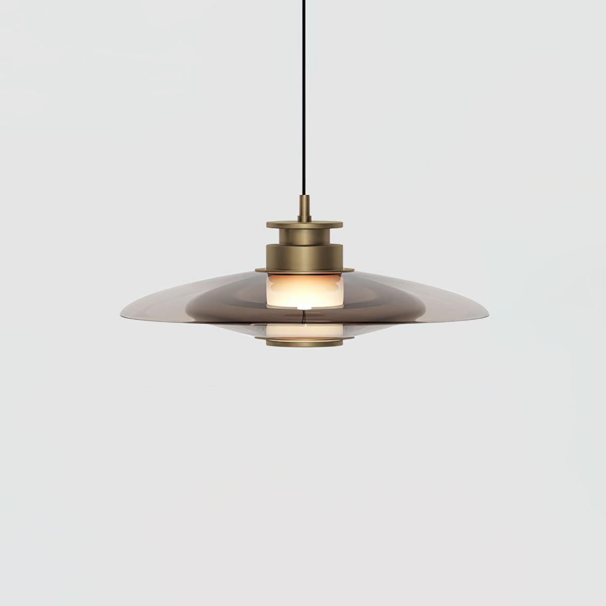Borian Pendelleuchte aus Glas futuristisch für Wohnzimmer | Cielum