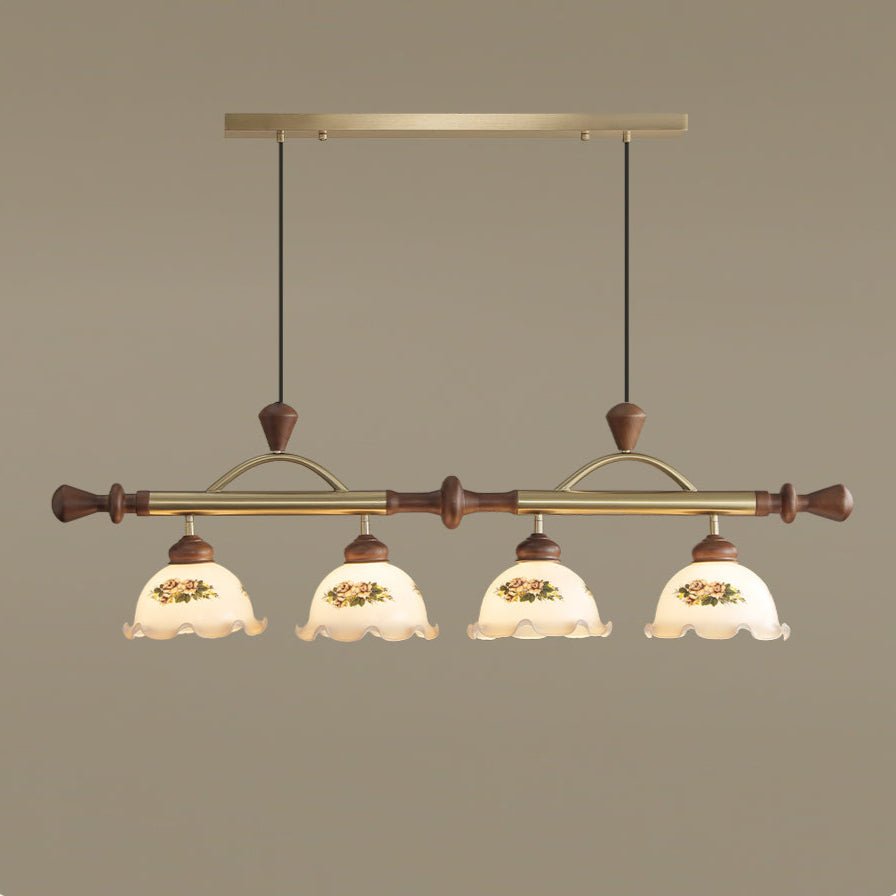Valcrest Pendelleuchte mit Blumenmuster in Mehrfarbigkeit