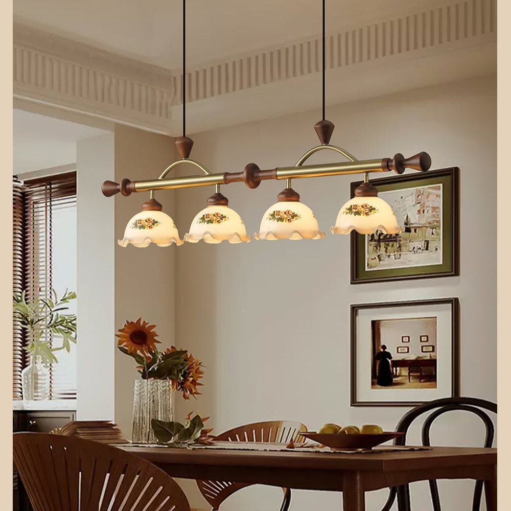 Valcrest Pendelleuchte mit Blumenmuster in Mehrfarbigkeit