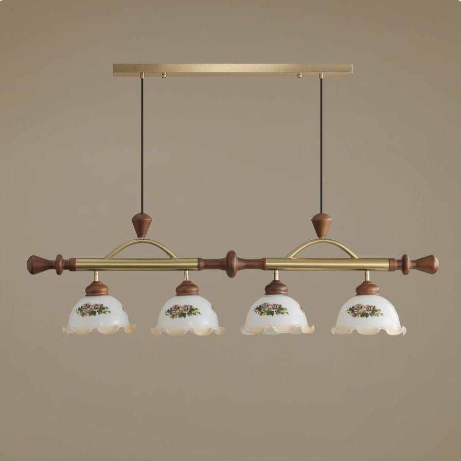Valcrest Pendelleuchte mit Blumenmuster in Mehrfarbigkeit