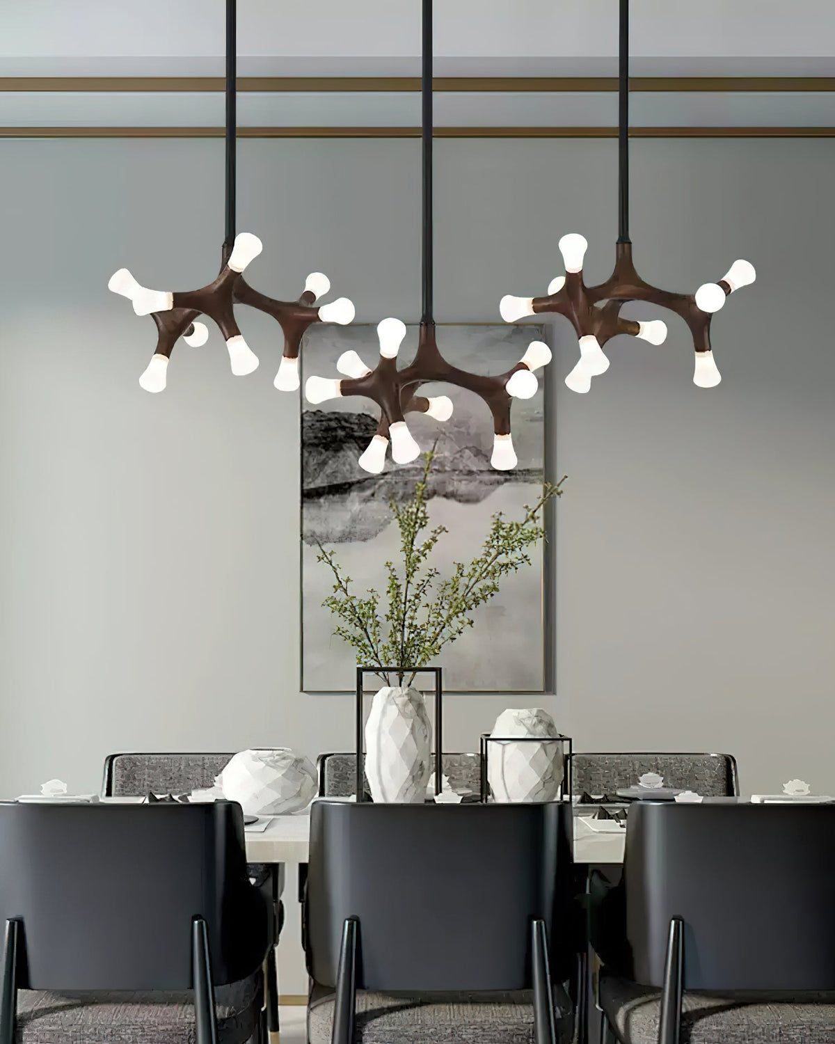 Mynorila Pendelleuchte im Zweig-Design aus Holz