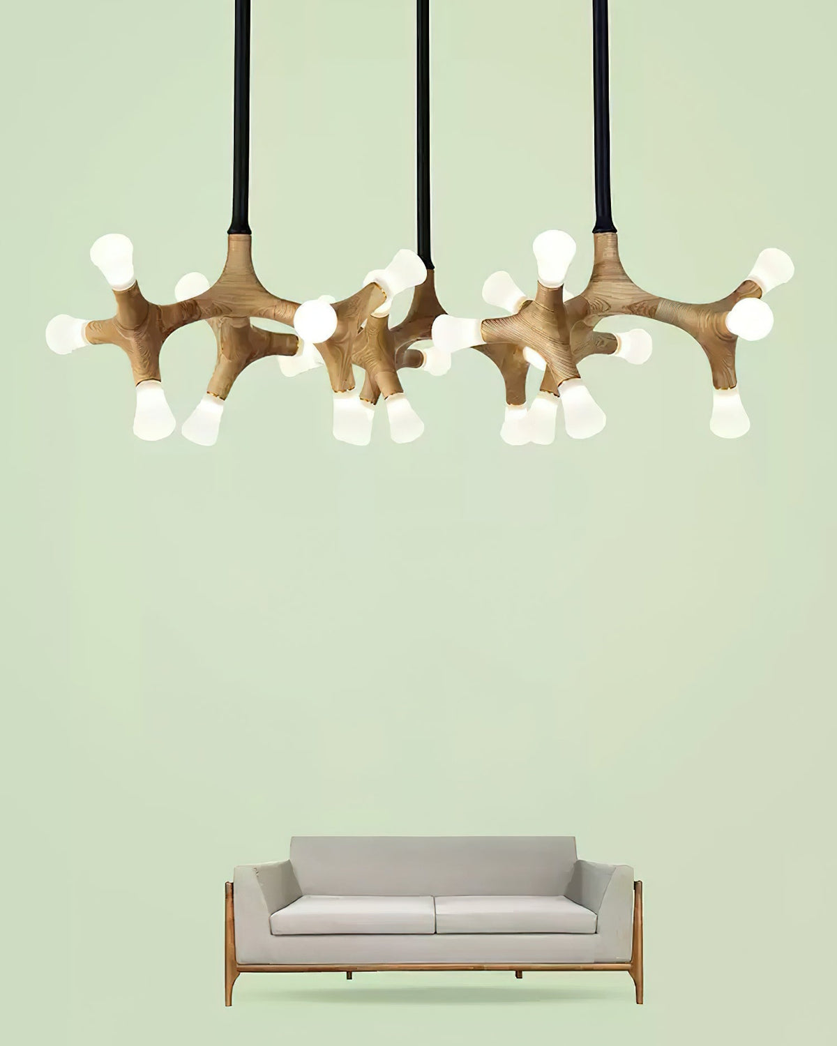 Mynorila Pendelleuchte im Zweig-Design aus Holz