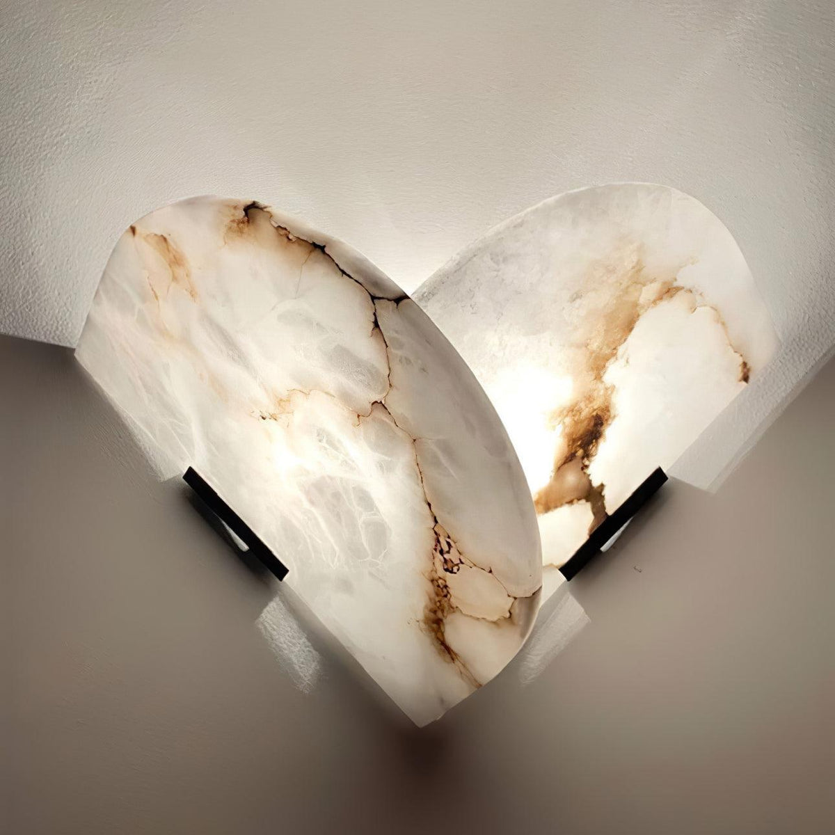 Pase Heart Alabaster Wandleuchte