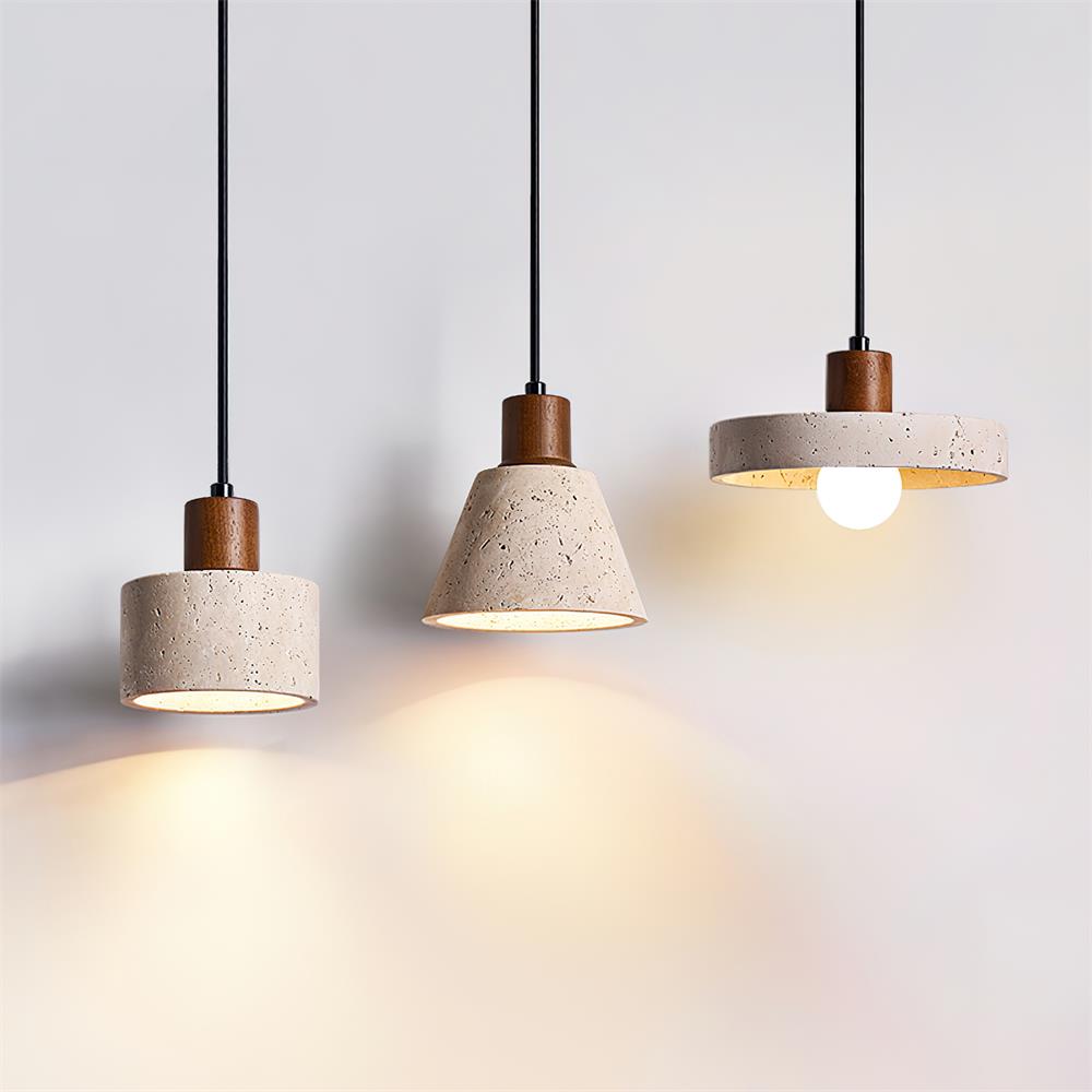 Caven Pendelleuchte Travertin Cluster