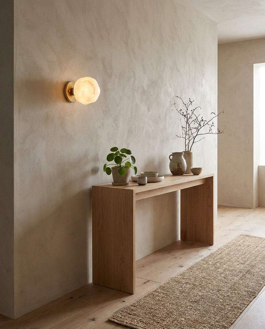 Norstone Alabaster-Wandleuchte