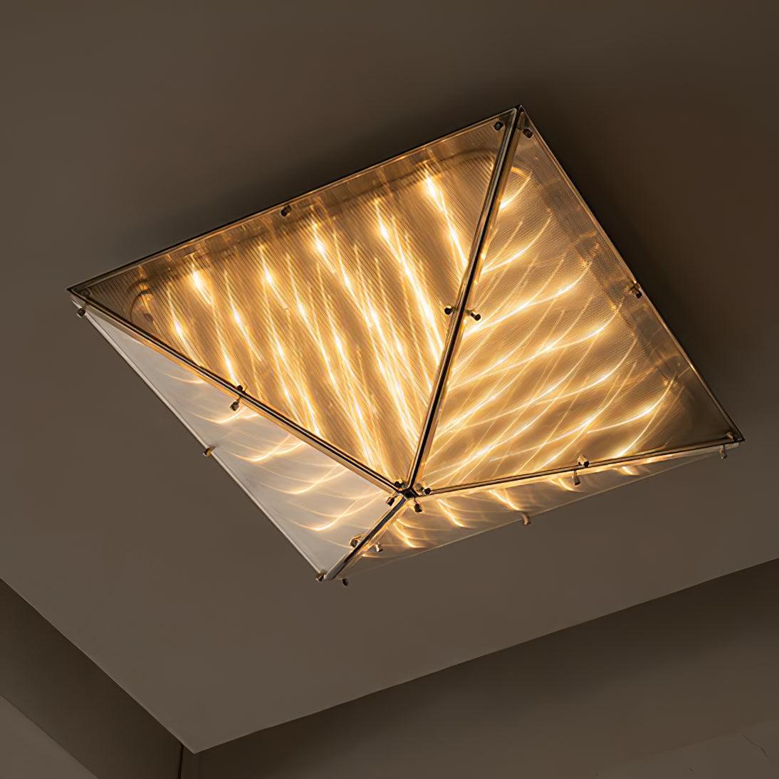 Facet Moderne Deckenleuchte aus Glas