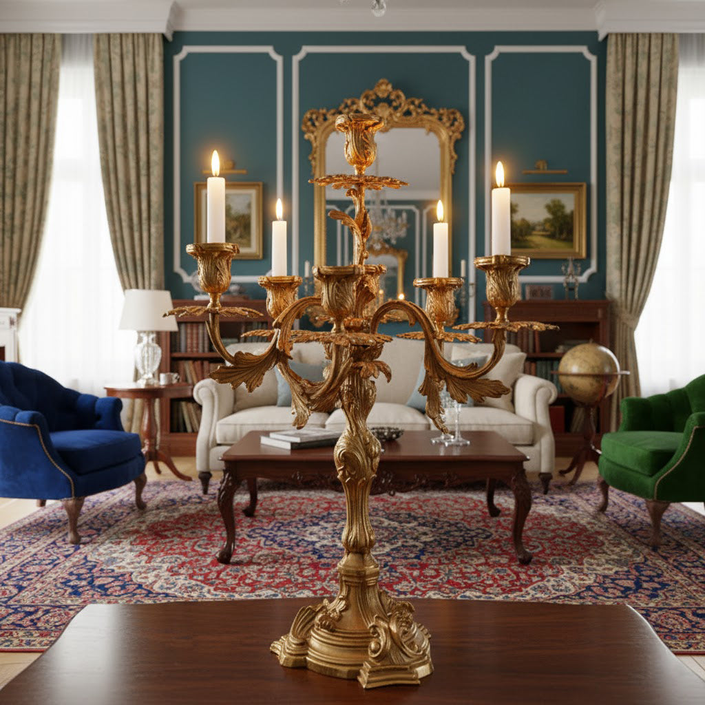 Renarine Rococo Siebenlichter-Kronleuchter