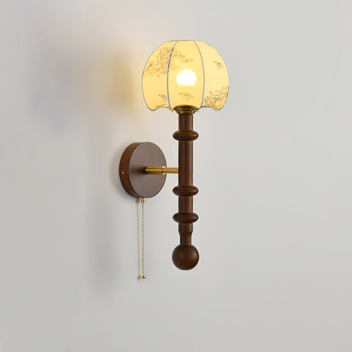 Hilda Roma Elegance Holz-Wandleuchte