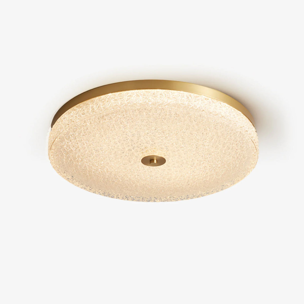 Celuelle Deckenleuchte aus Milchglas mit Textur im minimalistischen eleganten Stil
