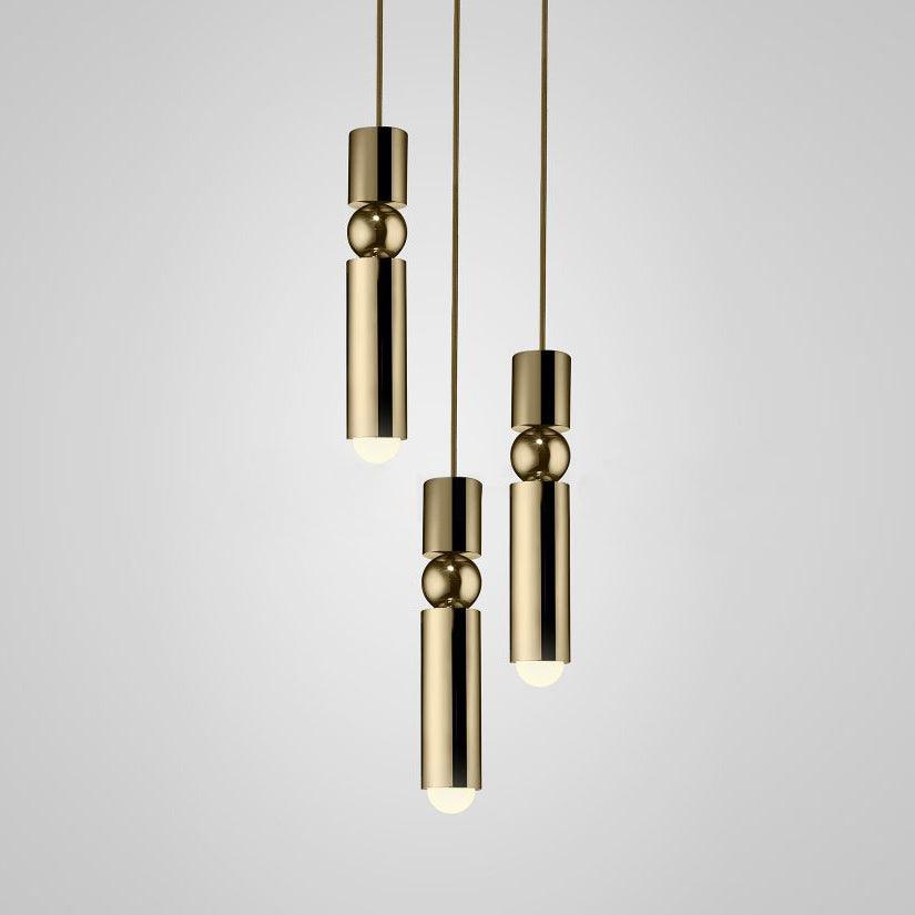 Velkis Geometrische Pendelleuchte aus Aluminium