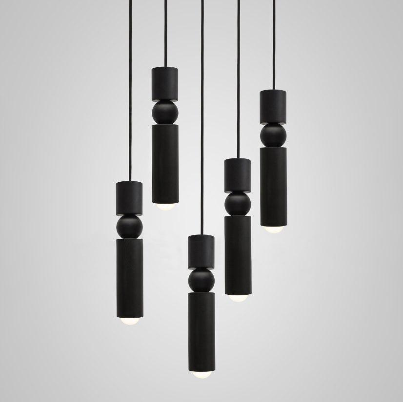 Velkis Geometrische Pendelleuchte aus Aluminium