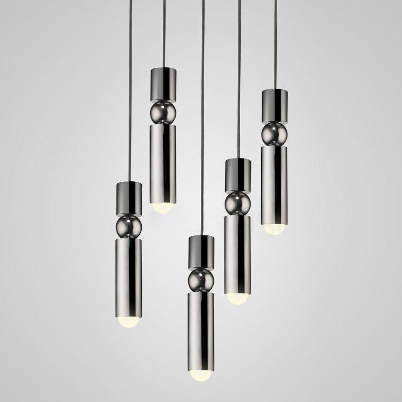 Velkis Geometrische Pendelleuchte aus Aluminium