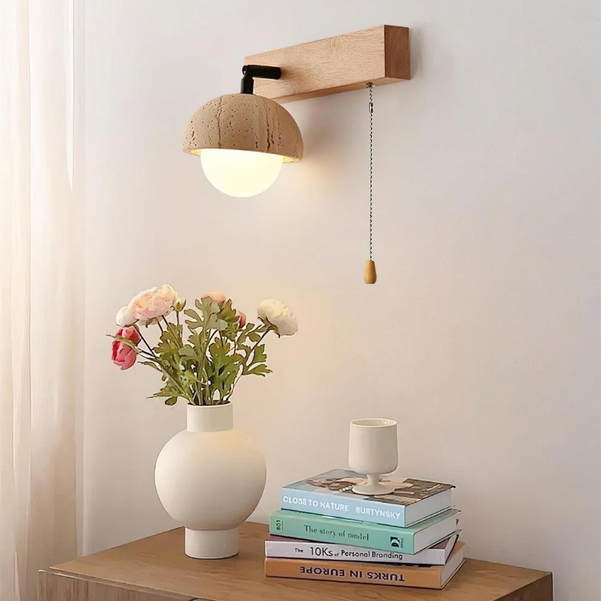 Valenelle Travertine Wandleuchte