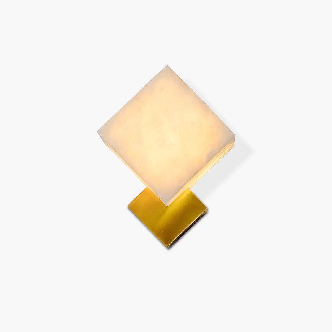Block Alabaster-Wandleuchte