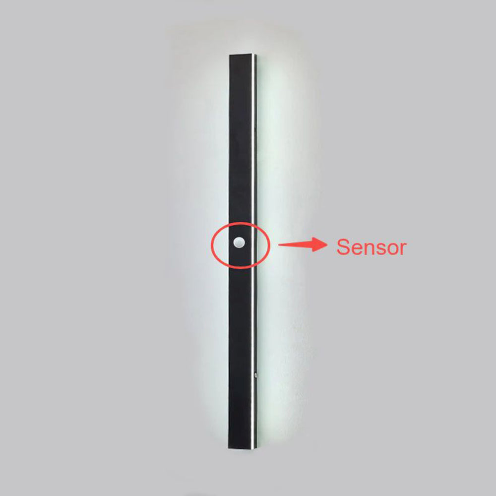 Arisha Minimalistische Wasserdichte LED Außenwandleuchte Schwarz Garten Korridor