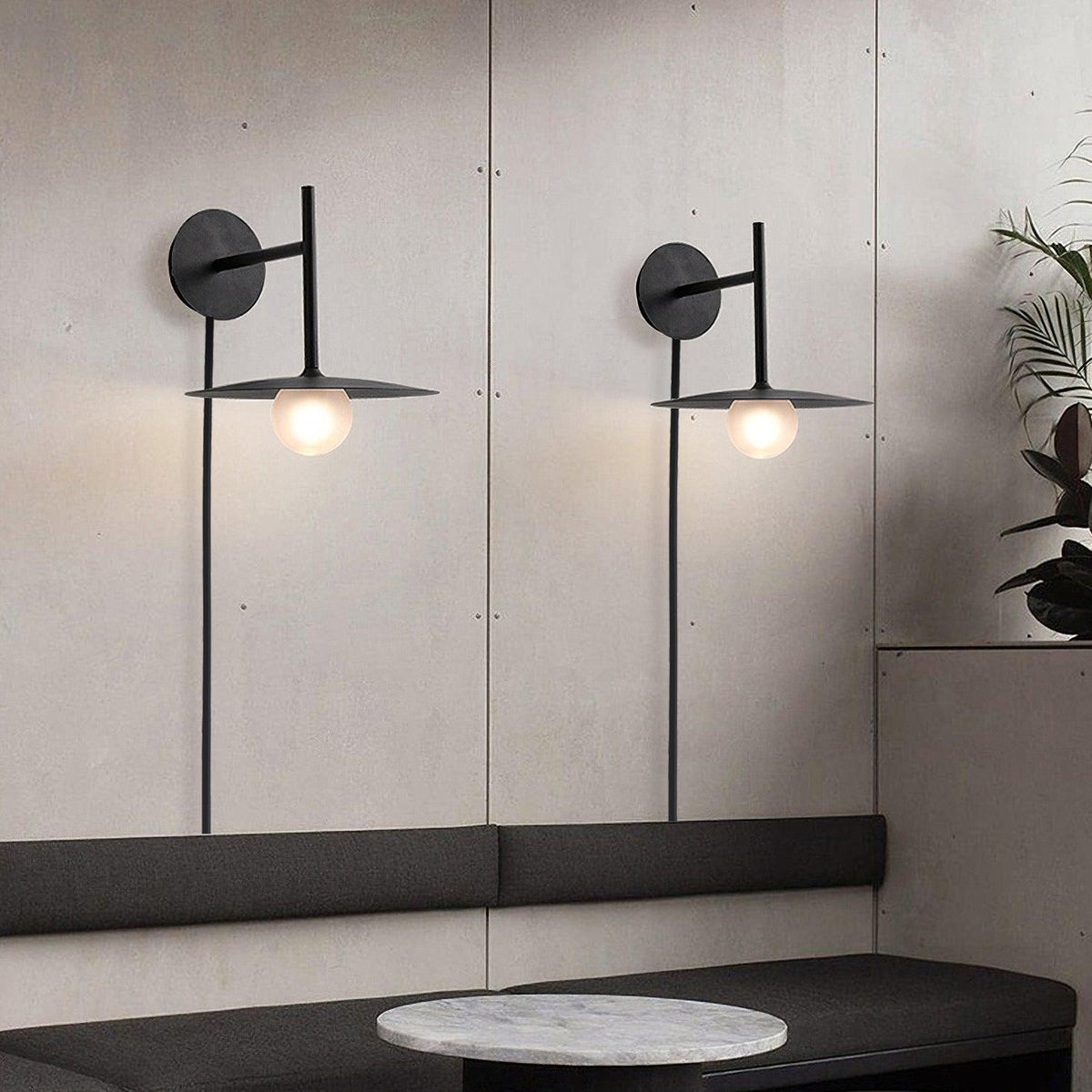 Orsilus Vintage Industrial Wandleuchte mit Stecker