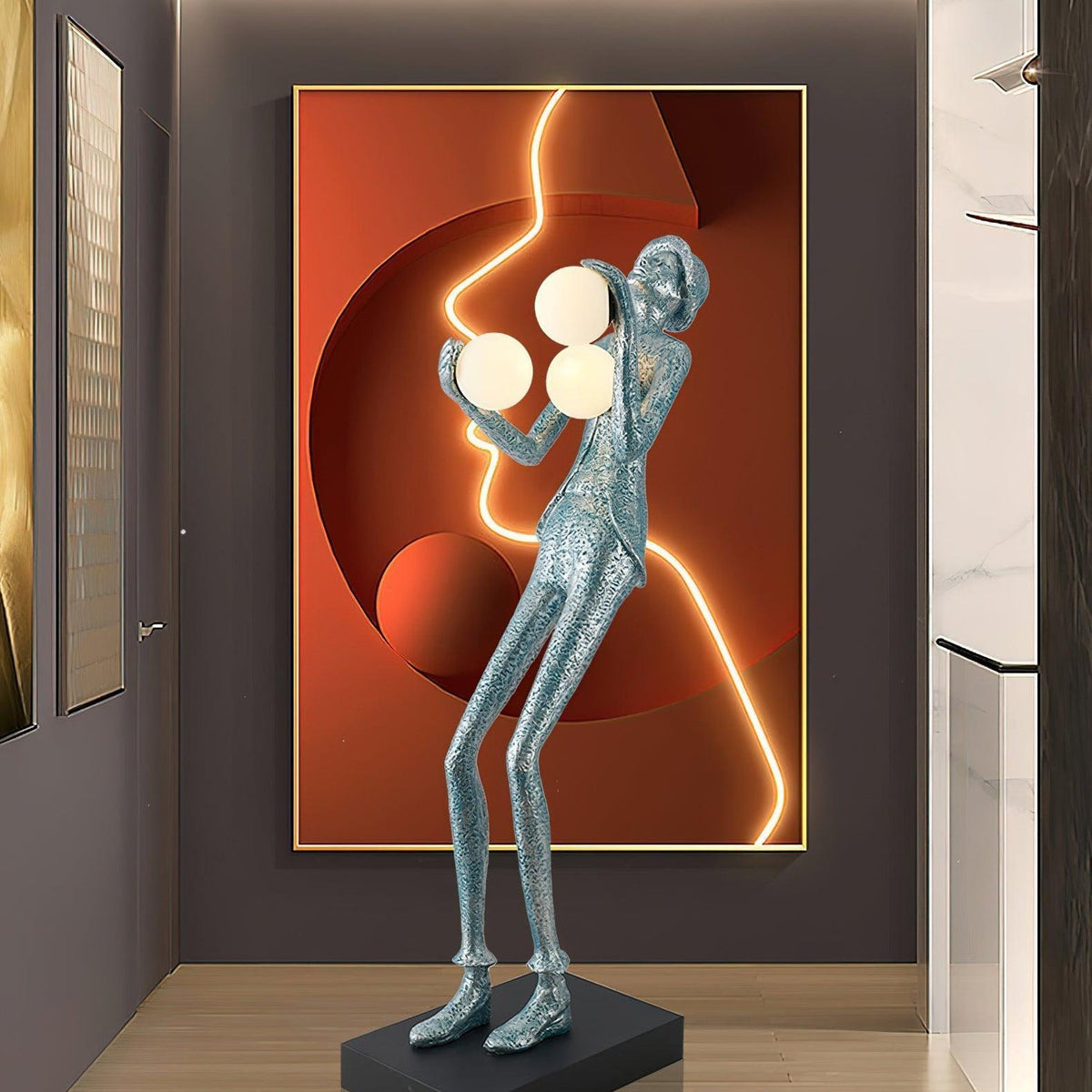 Evlirir Kunstbronze-Stehleuchte &