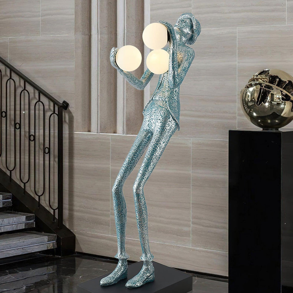 Evlirir Kunstbronze-Stehleuchte &