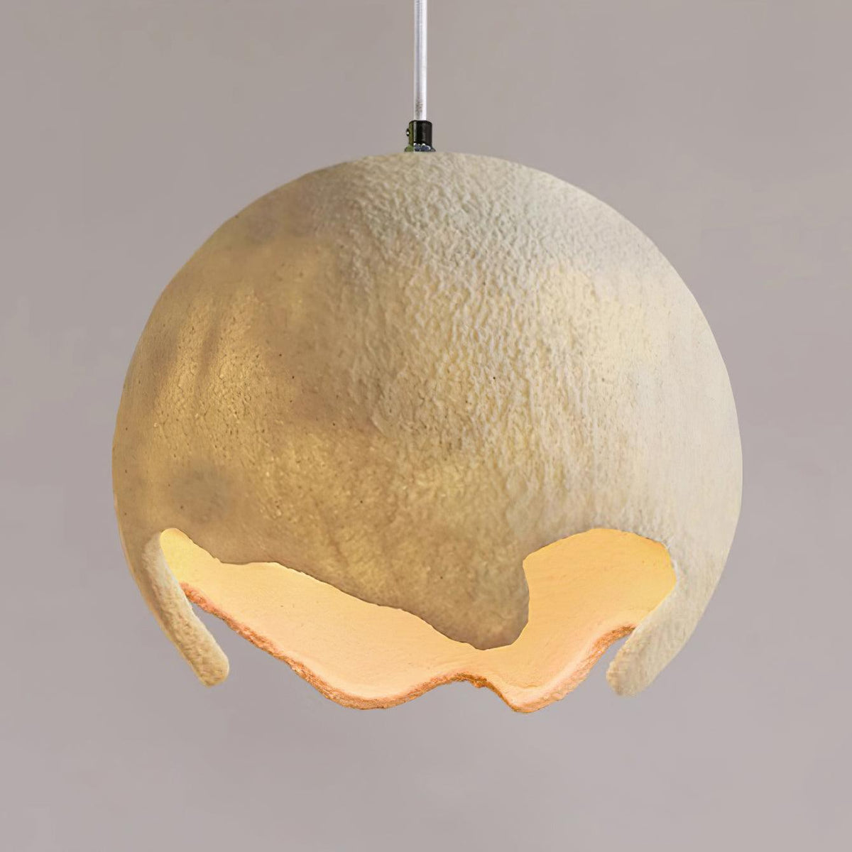Patrick Pendelleuchte aus Kunstharz im Wabi-Sabi-Stil
