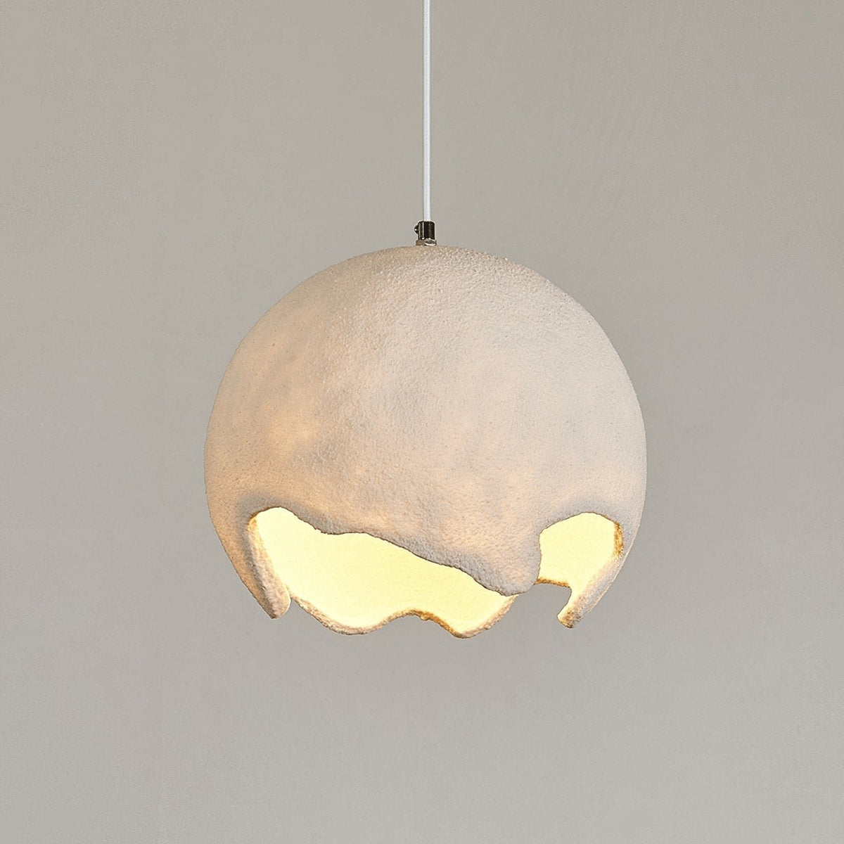 Patrick Pendelleuchte aus Kunstharz im Wabi-Sabi-Stil