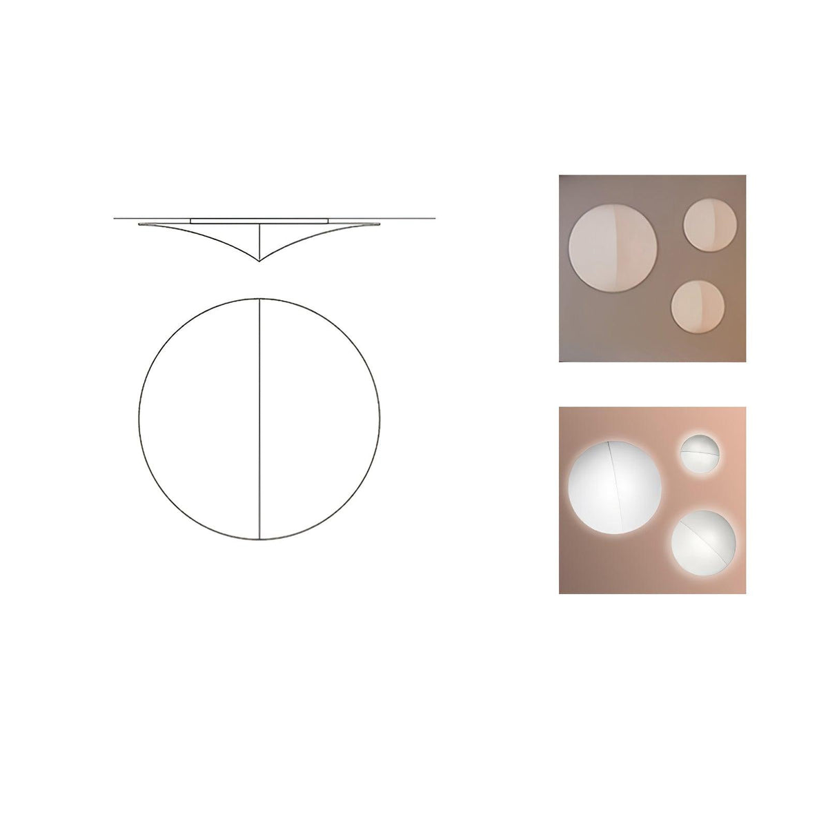Linivelia Minimalistische Wandleuchte aus Stoff