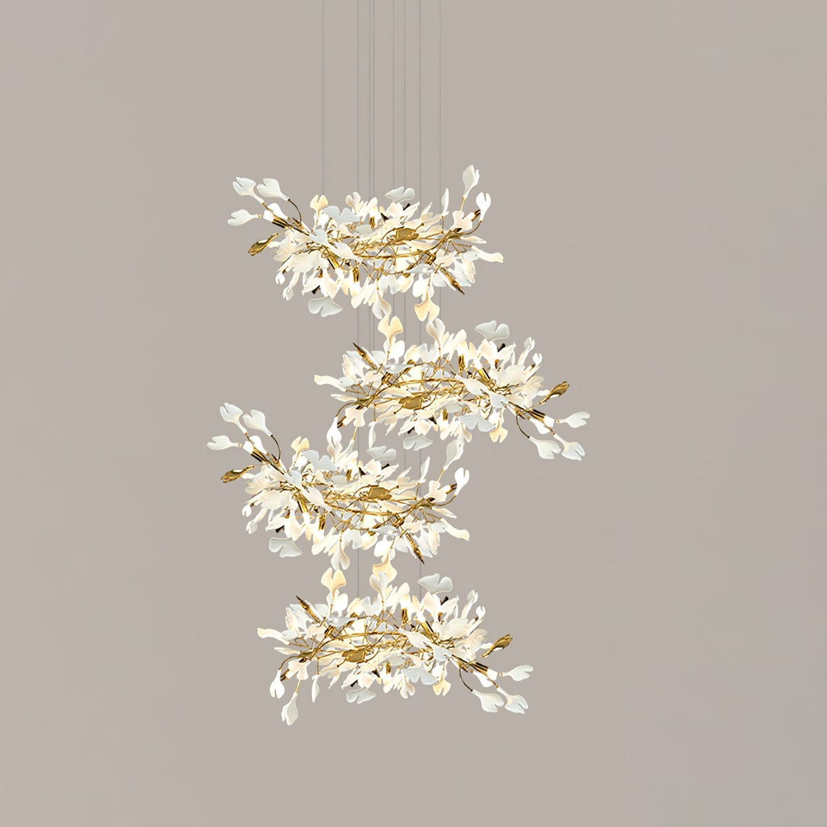 Eurzoris Gingko-Blatt-Kronleuchter