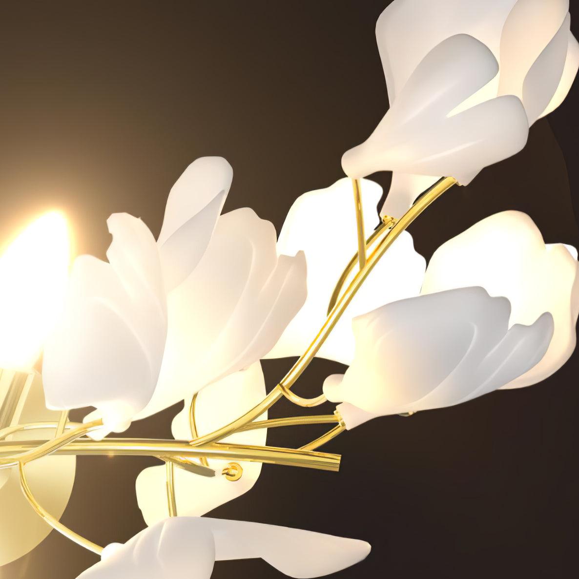 Solivaya Wandleuchte Gingko Flowers Messing