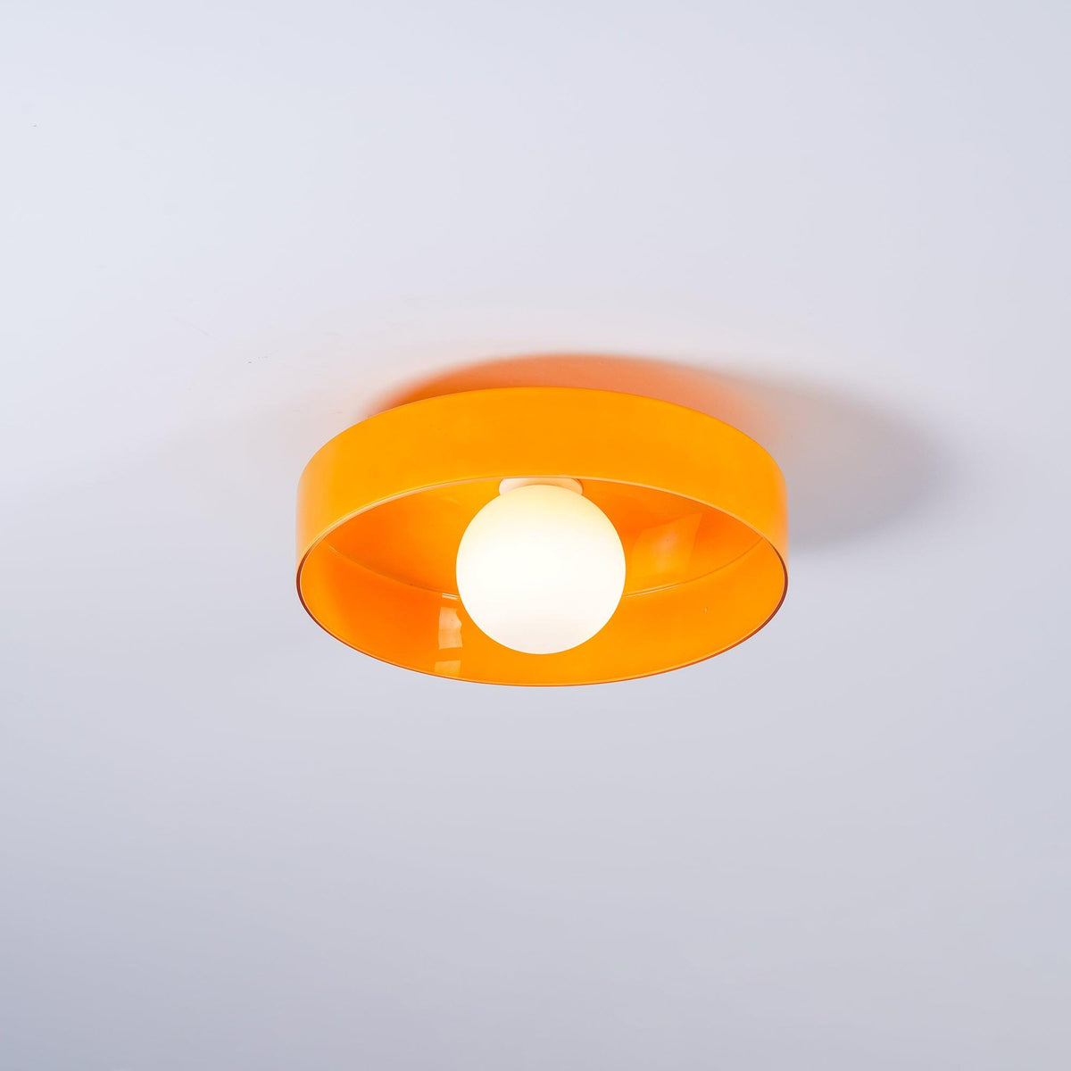 Diroxen Deckenleuchte Orange Ring verspielte skulpturale Kugel
