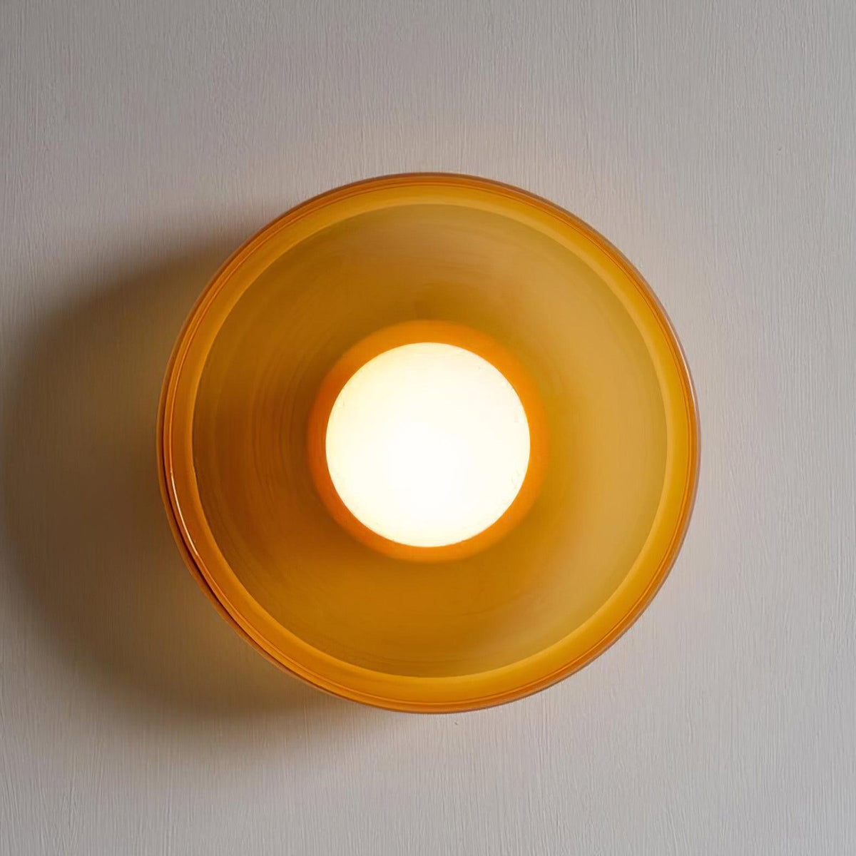 Diroxen Deckenleuchte Orange Ring verspielte skulpturale Kugel