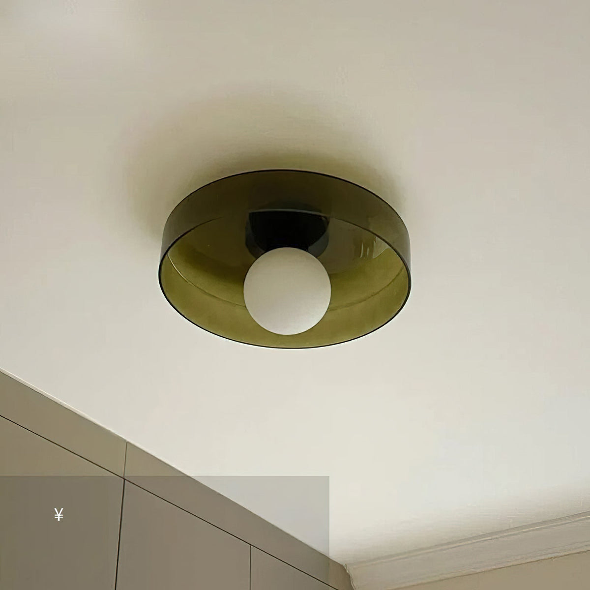Diroxen Deckenleuchte Orange Ring verspielte skulpturale Kugel