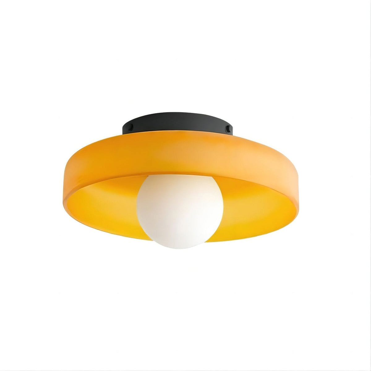 Diroxen Deckenleuchte Orange Ring verspielte skulpturale Kugel