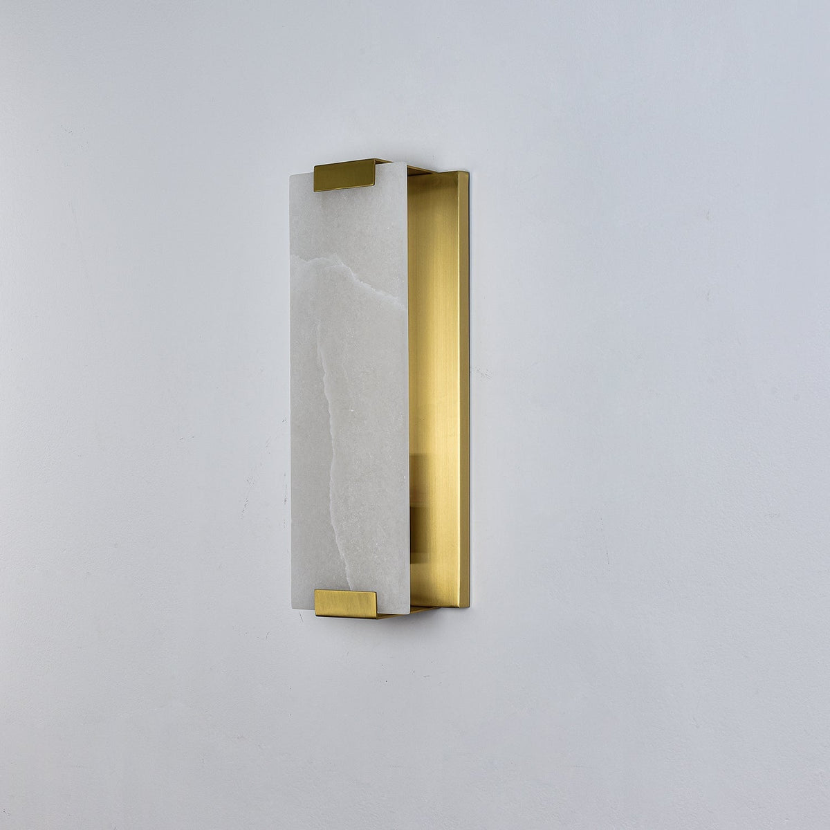 Arrina rechteckige Wandleuchte aus Alabaster