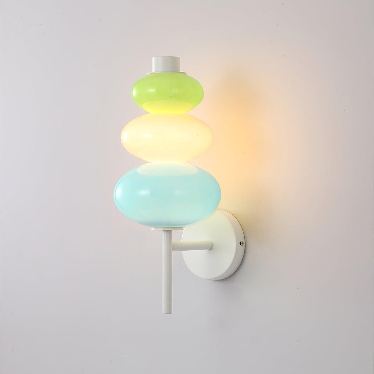 Pebble moderne Wandleuchte aus Glas