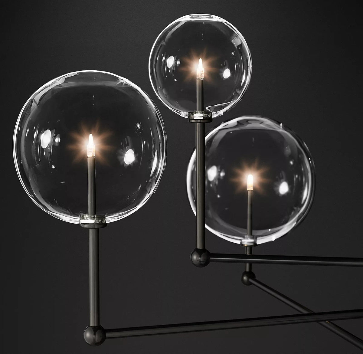 Orbit zeitgenössischer Kronleuchter aus Glas