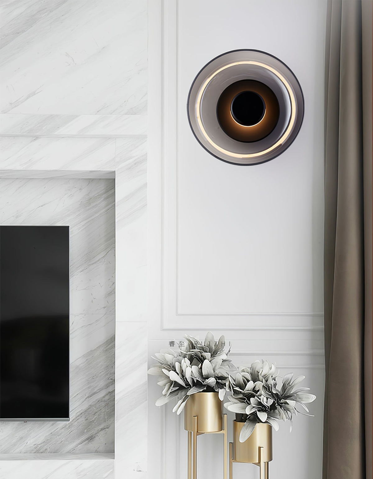 Lomino Premium skandinavische Kunstglas-Wandleuchte